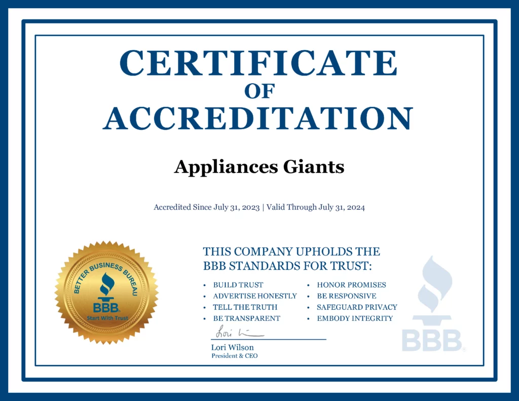 Appliances Giants BBB Business Review