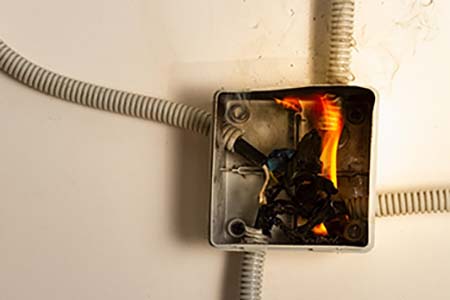 oven element sparking