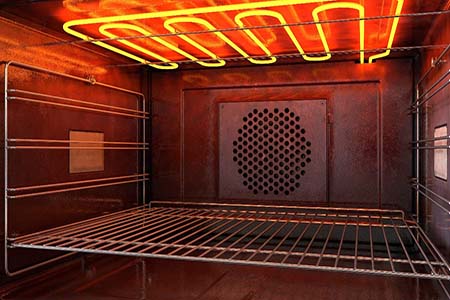 heating element in oven sparking